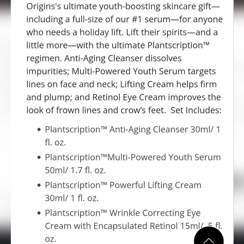 Origins The‎ Magic Of Plantscription Skincare Set